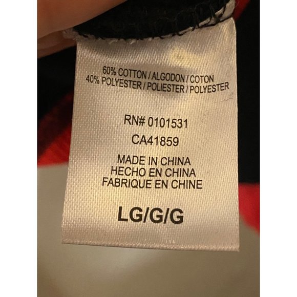 Mighty Fine Womens‎ Black Sweater Pullover Reindeer Long Sleeve Crew Neck Size L - Picture 8 of 8